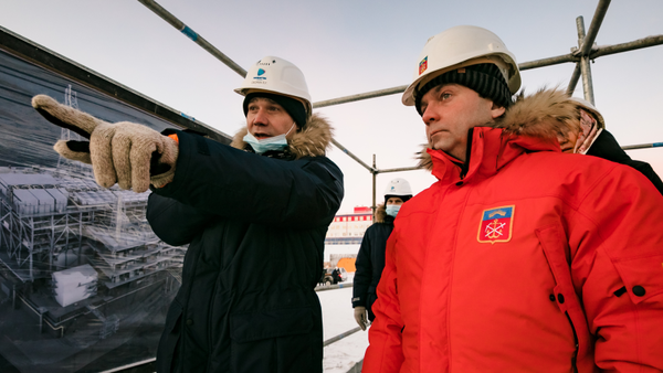 Andrey Chibis inspected the construction site of the CSKMS in Belokamenka