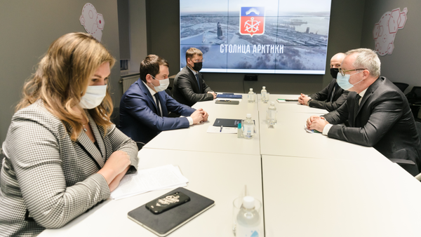 Andrey Chibis discussed with the management of PJSC Enel Russia the progress of the construction of a wind farm in the Murmansk region